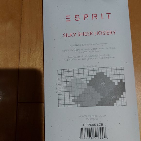 Esprit Panty Black Hose- XL - Picture 2 of 3